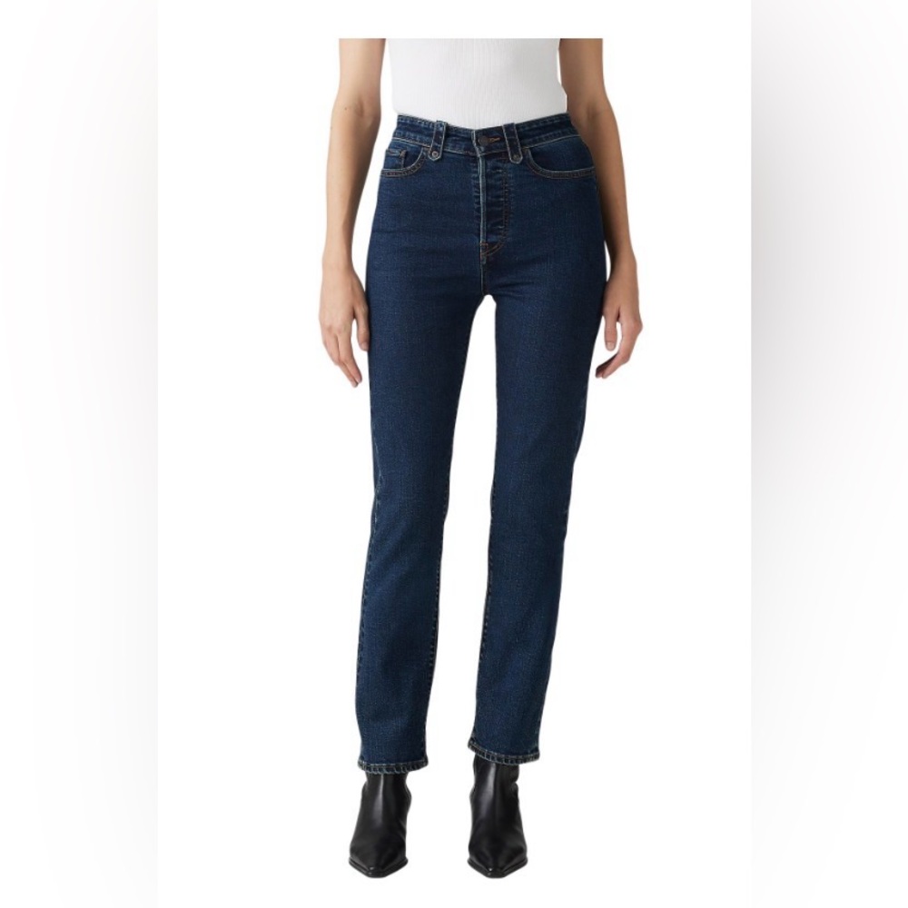 Levi's Women's Wedgie Straight Western Jeans - Dark Indigo Wash